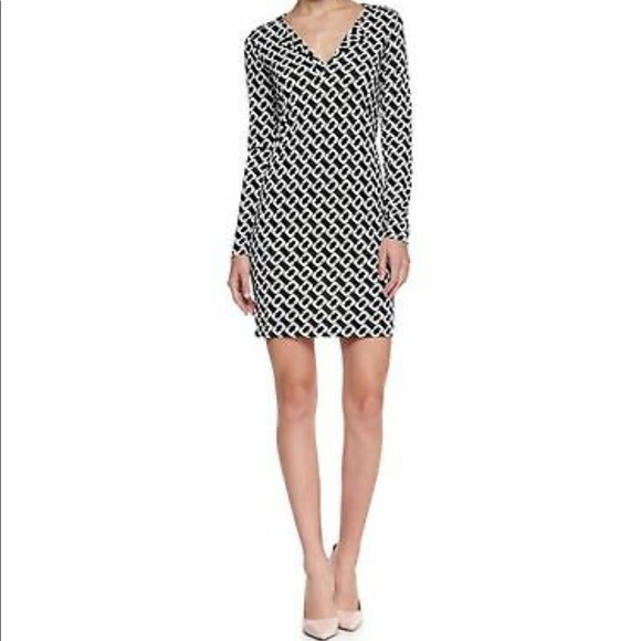 Diane Von Furstenberg Reina Dress in Iconic Chain Link Print Size 4 - Picture 4 of 14